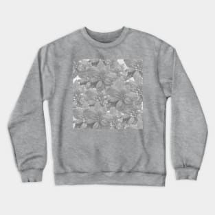 POINSETTIA WHITE TWINKLE SPARKLE PATTERN Crewneck Sweatshirt